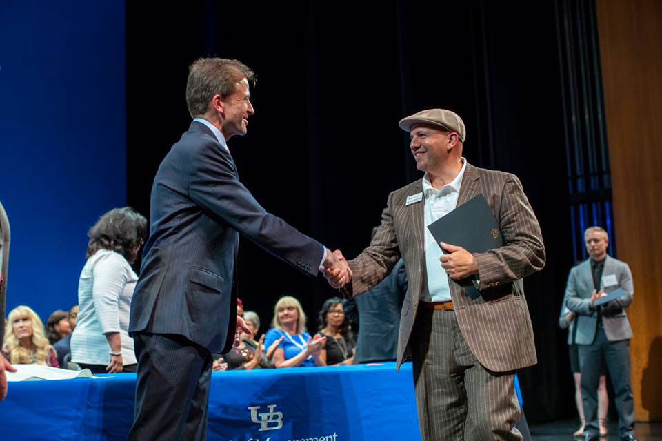 John Gatas - Graduation from the CEL Program at UB.